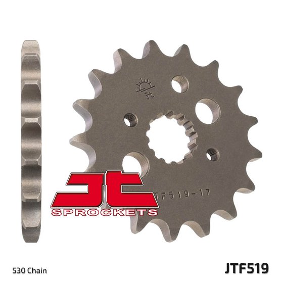 JTF519 JT Sprockets plieninė priekinė žvaigždutė