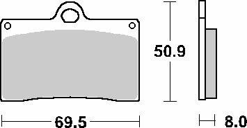 566HS SBS sbs stabdžių kaladėlės sukepintos