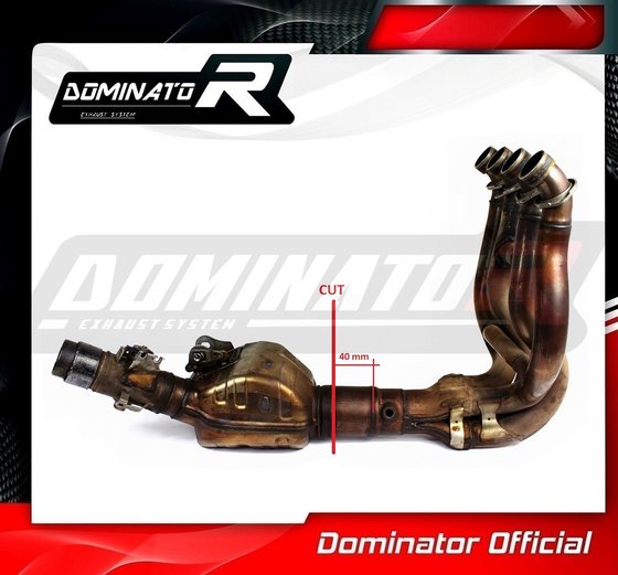 KA069D Dominator exhaust cat eliminator decat