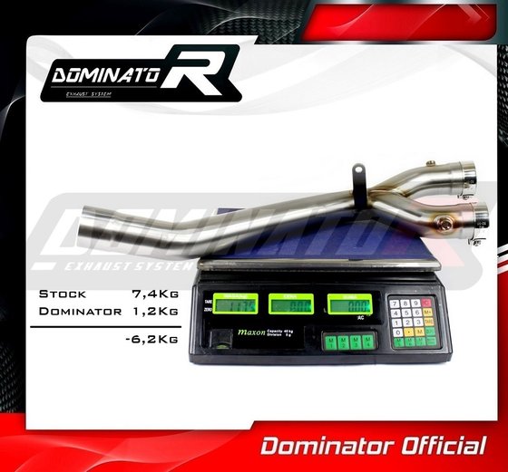 YA122D Dominator exhaust cat eliminator decat rn65