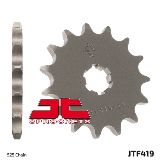 JTF419 JT Sprockets plieninė priekinė žvaigždutė