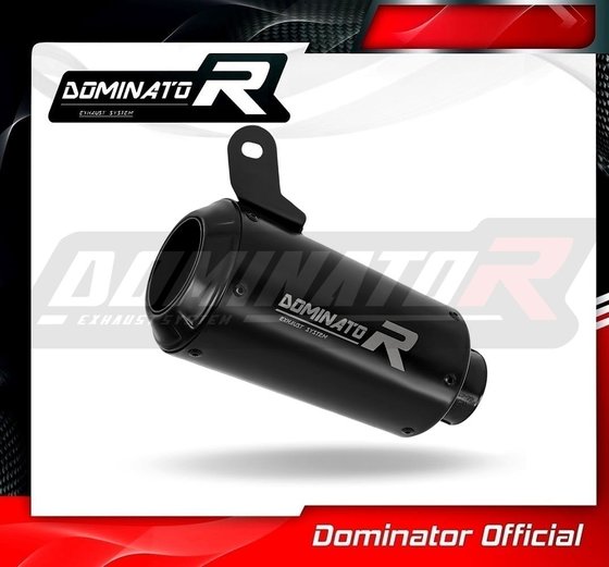 YA142DCBL-S Dominator exhaust silencer muffler gps black