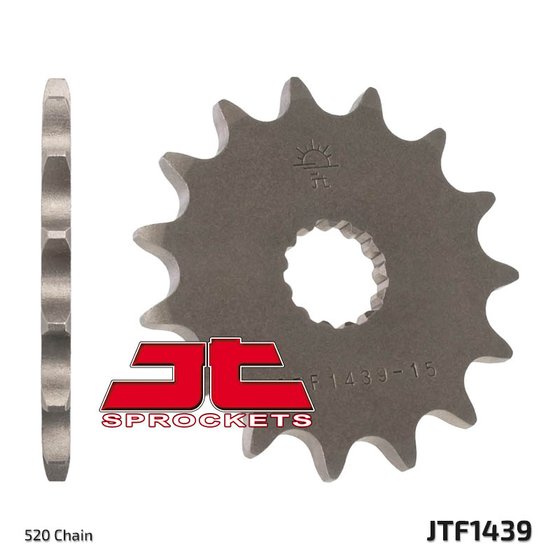 JTF1439 JT Sprockets plieninė priekinė žvaigždutė