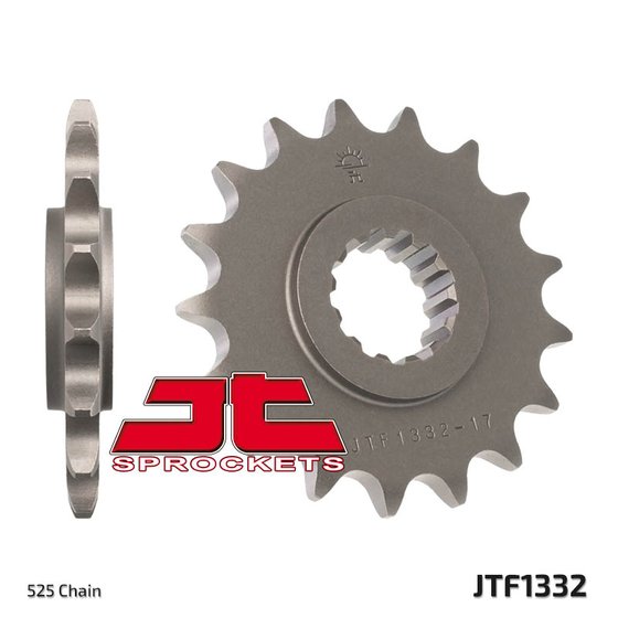 204715JT JT Sprockets priekinė žvaigždutė 15 dantukų žingsnis 525 jtf133215