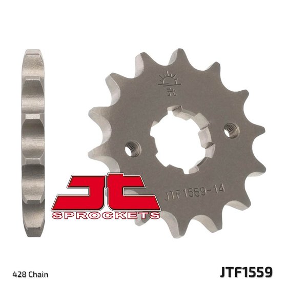 JTF1559 JT Sprockets plieninė priekinė žvaigždutė