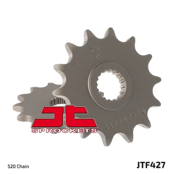 JTF427 JT Sprockets plieninė priekinė žvaigždutė