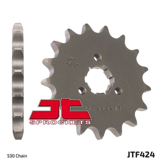 JTF424 JT Sprockets plieninė priekinė žvaigždutė