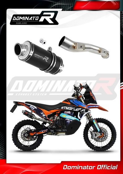 KT069DCBL-S Dominator exhaust silencer gp1 black