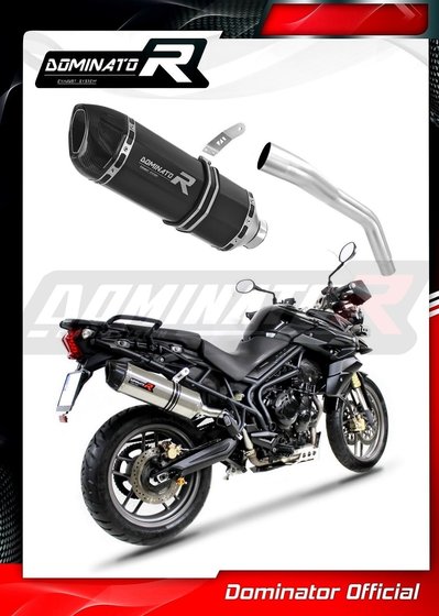 TR008DFBL-S Dominator exhaust silencer muffler hp1 black