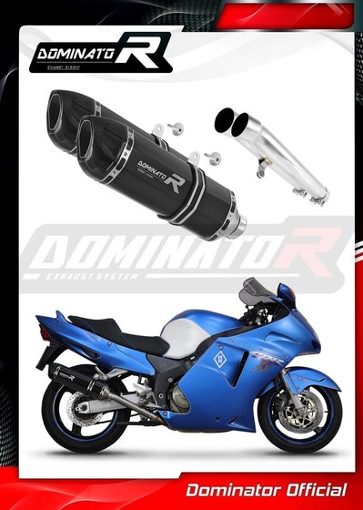 HO071DFBL-S Dominator exhaust silencer hp1 black