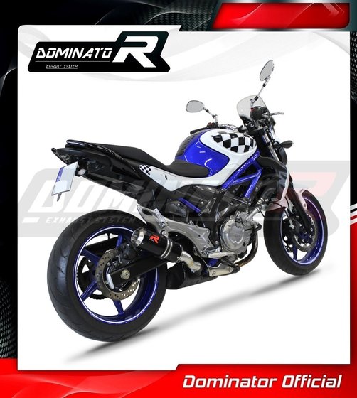 SU100DCBL-S Dominator exhaust silencer gp black