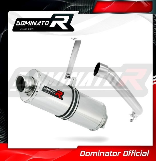 HO021DA-S Dominator exhaust silencer hi level oval