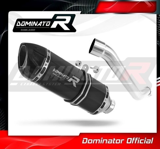 KA020DFBL-S Dominator exhaust silencer muffler hp1 black