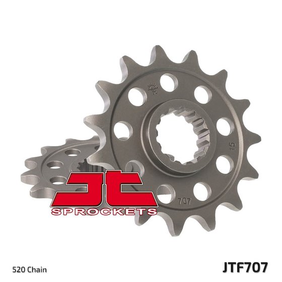 JTF707 JT Sprockets plieninė priekinė žvaigždutė