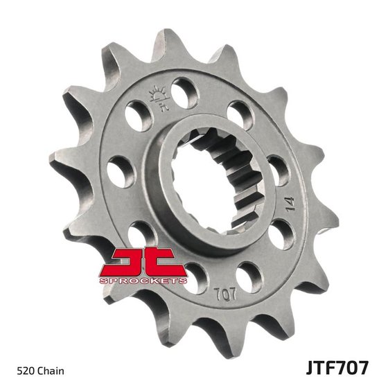 JTF707 JT Sprockets plieninė priekinė žvaigždutė