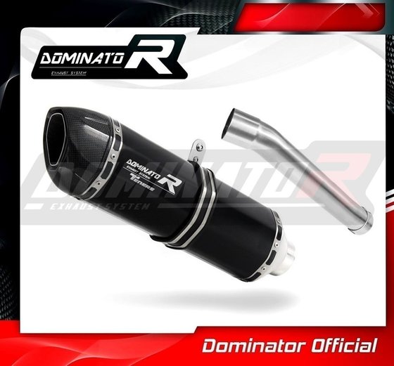 YA139DFBL-S Dominator exhaust silencer muffler hp1 black