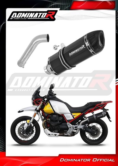 MG008DFBL Dominator exhaust silencer muffler hp1 black + db killer