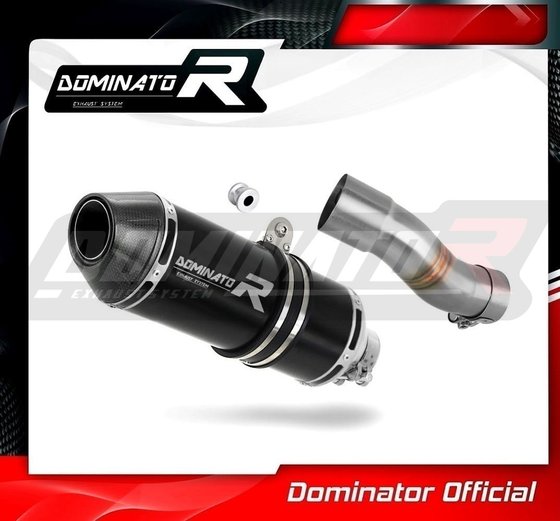 SU100DFBL-S Dominator exhaust silencer hp3 black