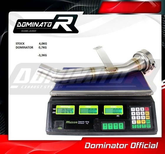 SU075D Dominator exhaust cat eliminator decat