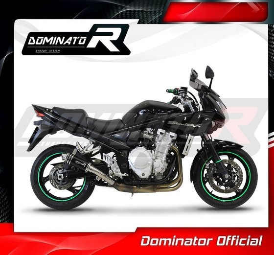 SU010DCBL-S Dominator exhaust silencer muffler gp1 black