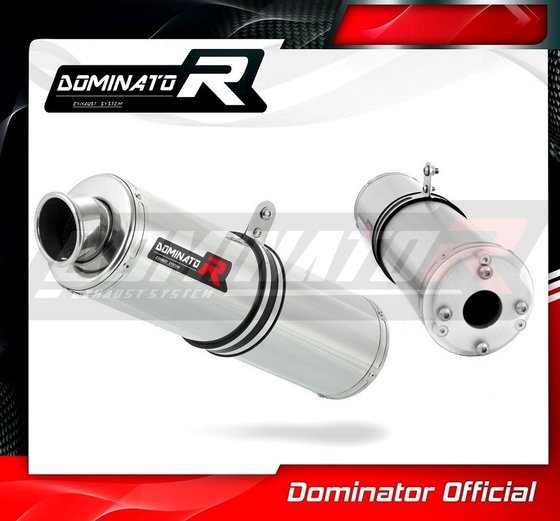 DA002DST-S Dominator exhaust silencer round