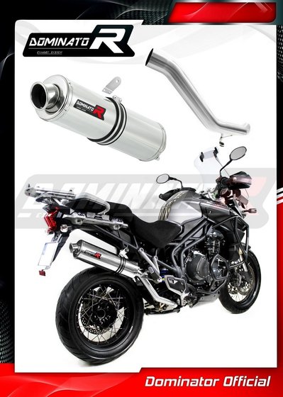 TR012DST-S Dominator exhaust silencer round