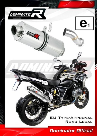 BW086DA-H Dominator homologated exhaust silencer oval