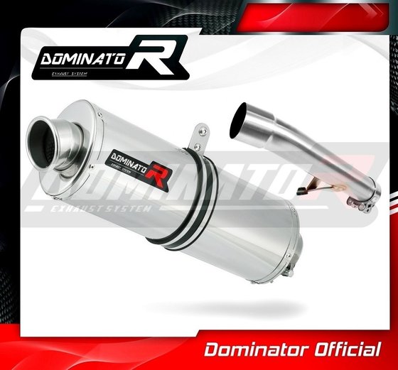 HO089DA-H Dominator homologated exhaust silencer oval