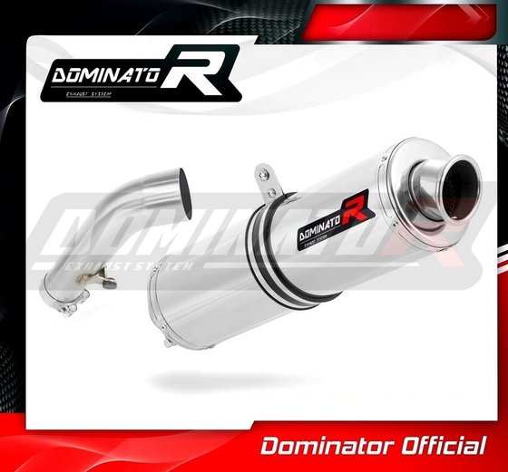 BW032DST-H Dominator homologated exhaust silencer round