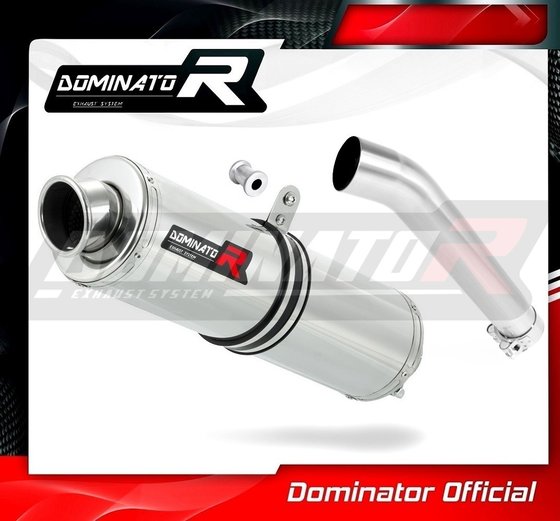 YA012DST-H Dominator homologated exhaust silencer round