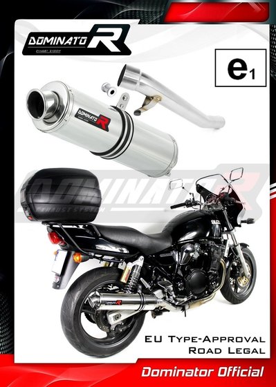 SU043DST-H Dominator homologated exhaust silencer round