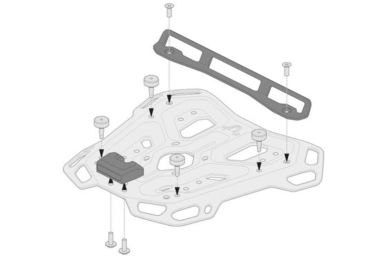 SW-MOTECH "adventure-rack" adapterio rinkinys