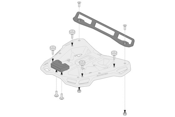 SW-MOTECH "adventure-rack" adapterio rinkinys