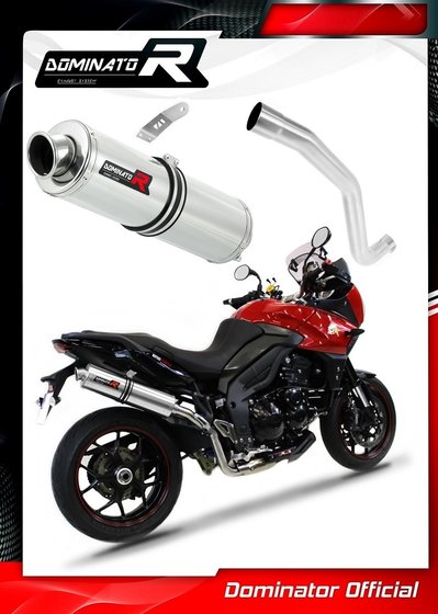 TR014DST-S Dominator exhaust silencer round