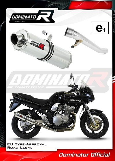 SU009DST-H Dominator homologated exhaust silencer round