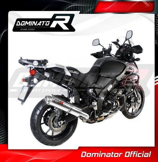 SU083DST-H Dominator homologated exhaust silencer round