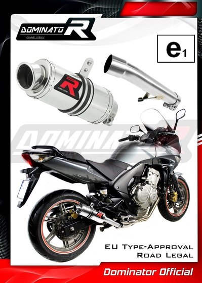 HO089DC-H Dominator homologated exhaust silencer gp1