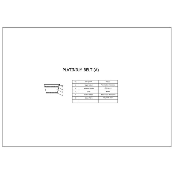 S41PLAT027 ATHENA pavaros diržai platinos