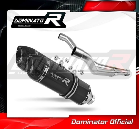 YA116DFBL-S Dominator exhaust silencer muffler hp1 black