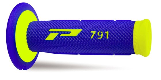 PRO GRIP dvigubo tankio bekelės rankenos - fluo geltonos/mėlynos spalvos