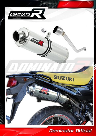 SU056DST-S Dominator exhaust silencer round