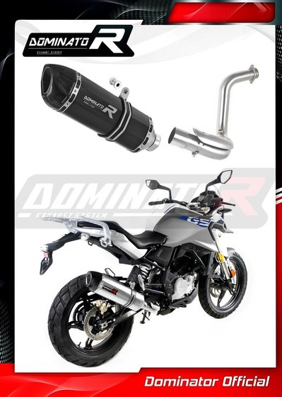 BW072DFBL-S Dominator exhaust silencer muffler hp1 black