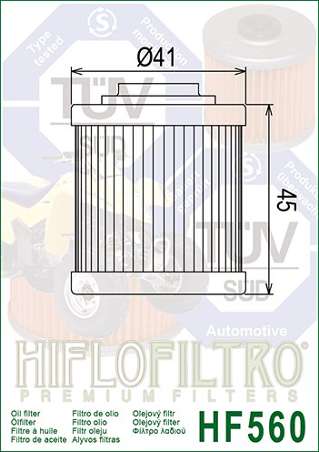 20-HF560 Hiflofiltro "hiflo" alyvos filtras hf560