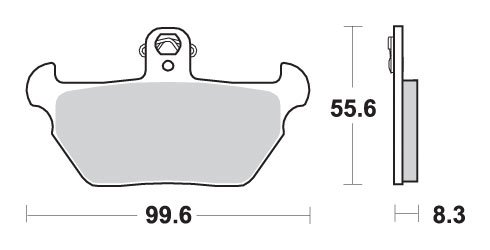 644HS SBS sukepintos stabdžių trinkelės