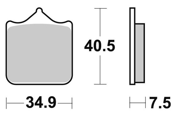 762HS SBS sukepintos stabdžių trinkelės