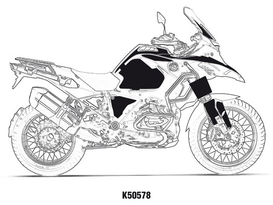 K50578 UNIRACING 40-mečio lipdukų rinkinys r1250gs adv