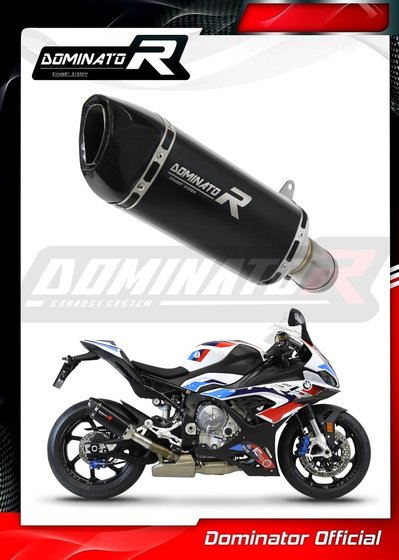 BM104DFBL-S Dominator exhaust silencer hp6 black