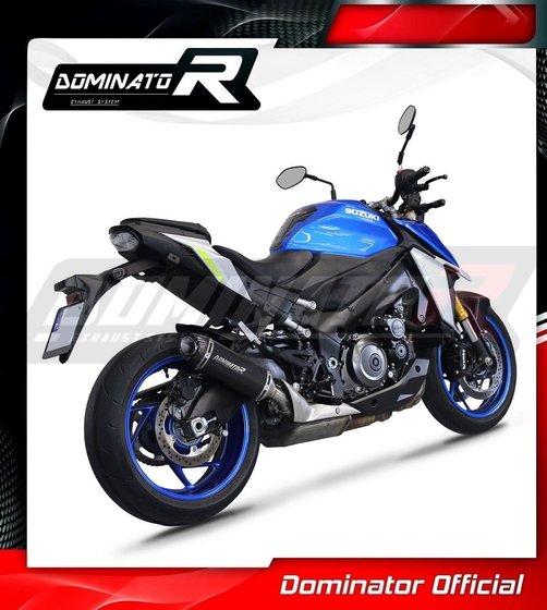 SU105DFBL Dominator exhaust silencer muffler hp8 black + db killer