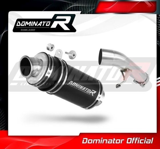 SU024DCBL-S Dominator exhaust silencer muffler gp1 black