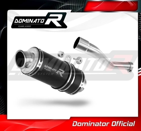 YA046DCBL-S Dominator exhaust silencer muffler gp1 black